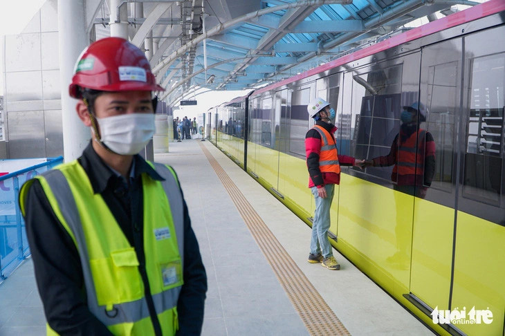 Dự án metro Nhổn - ga Hà Nội dự kiến sẽ khai thác thương mại vào ngày 9-8-2024 - Ảnh: PHẠM TUẤN