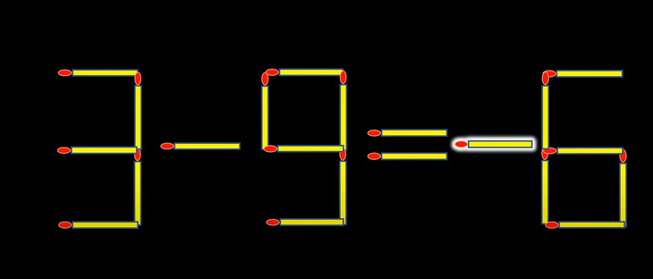 Thử tài IQ: Di chuyển một que diêm để 3+9=6 thành phép tính đúng - Ảnh 1.