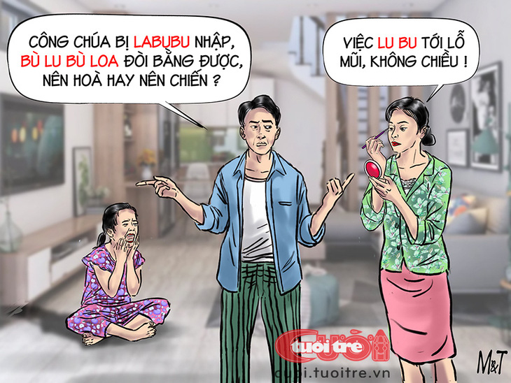 Công chúa bù lu bù loa vì Labubu - Ảnh 1.