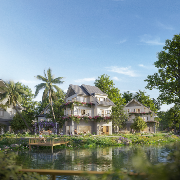 Central Island có 5 tầng cây mặt đất, 3 tầng hoa mặt nước