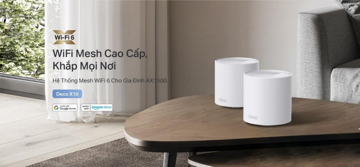 TP-Link Deco X10 Mesh Wi-Fi - Mạng không dây cho gia đình và doanh nghiệp- Ảnh 1.