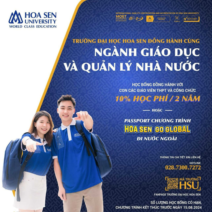 Đại học Hoa Sen công bố nhiều gói hỗ trợ cho tân sinh viên- Ảnh 2.