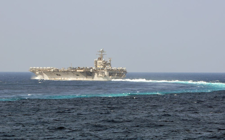 Tàu sân bay USS Abraham Lincoln - Ảnh: HẢI QUÂN MỸ