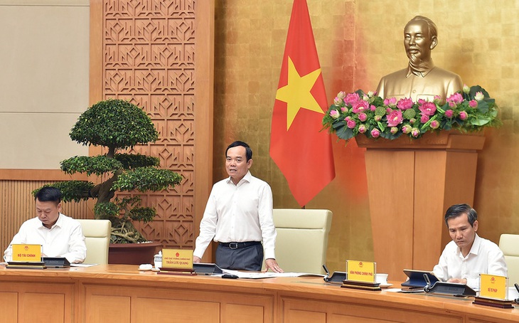 Phó thủ tướng Trần Lưu Quang chủ trì hội nghị - Ảnh: VGP
