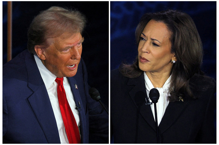 Ông Trump và bà Harris 'so găng' trong cuộc tranh luận đầu tiên - Ảnh 5.