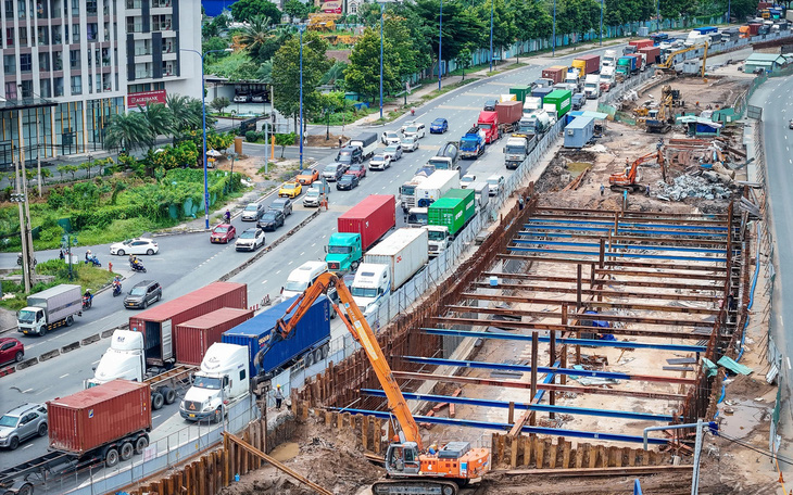 10 gói thầu xây lắp vành đai 3 TP.HCM có tiến độ ra sao khi thiếu cát? - Ảnh 3.