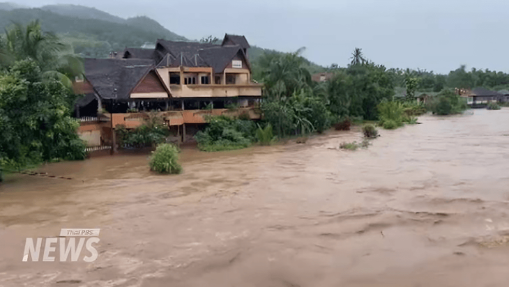 Hình ảnh lũ lụt kinh hoàng ở Lào, Thái Lan, Myanmar sau bão Yagi - Ảnh 7.