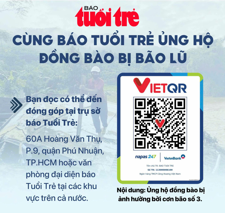 Bạn đọc tại Quy Nhơn gom yêu thương nhờ báo Tuổi Trẻ gửi đến đồng bào bão lũ miền Bắc - Ảnh 2.