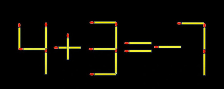 Thử tài IQ: Di chuyển một que diêm để 6+8=3 thành phép tính đúng - Ảnh 2.