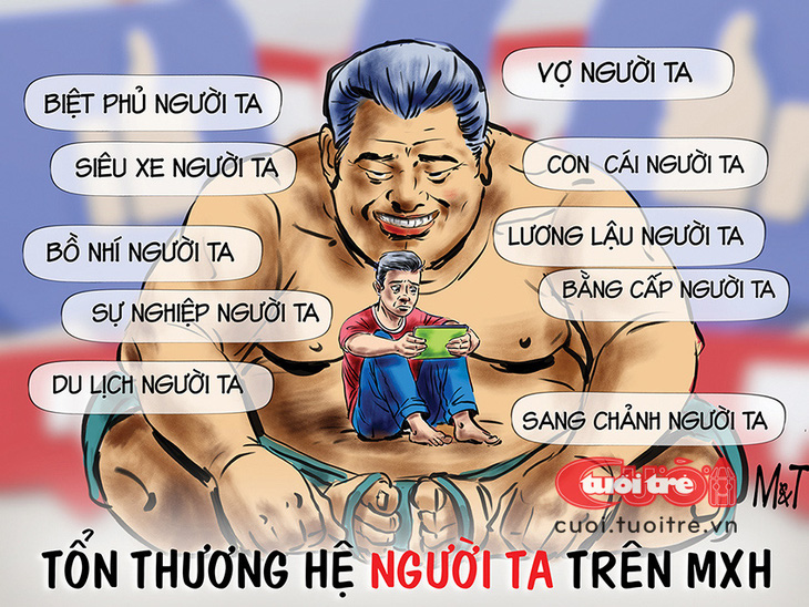 Tổn thương hệ 'người ta' trên mạng xã hội - Ảnh 1.