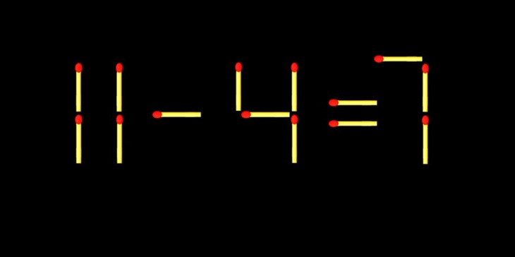 Thử tài IQ: Di chuyển một que diêm để 4-9-3=2 thành phép tính đúng - Ảnh 1.