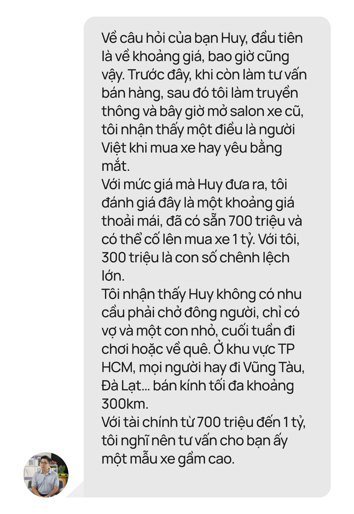 Tài mới, có con nhỏ, nữ lái, mua xe gì tầm 500-700 triệu? - Ảnh 4.