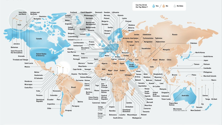 Các nước trên thế giới tin máy lọc nước đến đâu? - Ảnh 1.