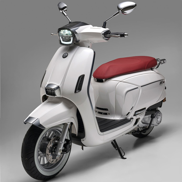 Chiếc xe tay ga y hệt Vespa kết hợp Lambretta, giá rẻ bằng một nửa - Ảnh 2.