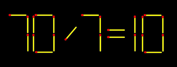 Thử tài IQ: Di chuyển một que diêm để 47+5=9 thành phép tính đúng - Ảnh 1.