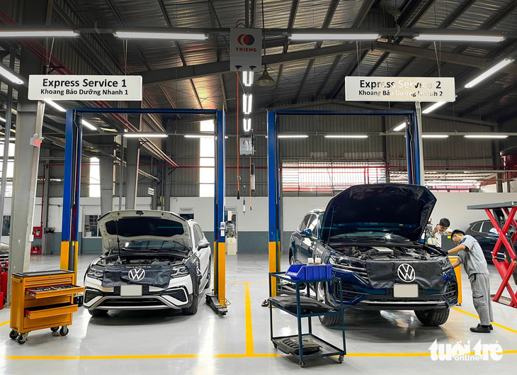 Xưởng dịch vụ Volkswagen đạt tiêu chuẩn toàn cầu tại Hà Nội có gì: Rộng hơn 1.000 m2, trang thiết bị - Ảnh 11.