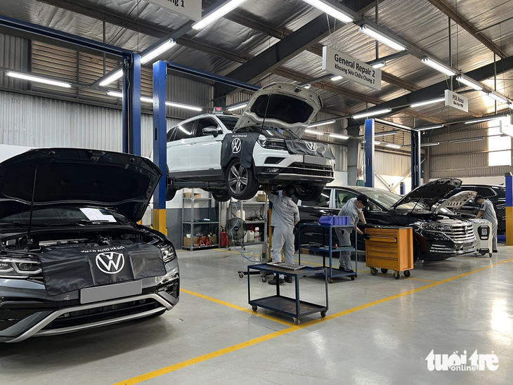 Xưởng dịch vụ Volkswagen đạt tiêu chuẩn toàn cầu tại Hà Nội có gì: Rộng hơn 1.000 m2, trang thiết bị - Ảnh 12.