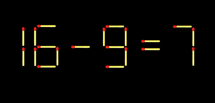 Thử tài IQ: Di chuyển một que diêm để 71-3=9 thành phép tính đúng - Ảnh 1.