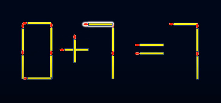 Thử tài IQ: Di chuyển một que diêm để 7+5=4 thành phép tính đúng - Ảnh 1.