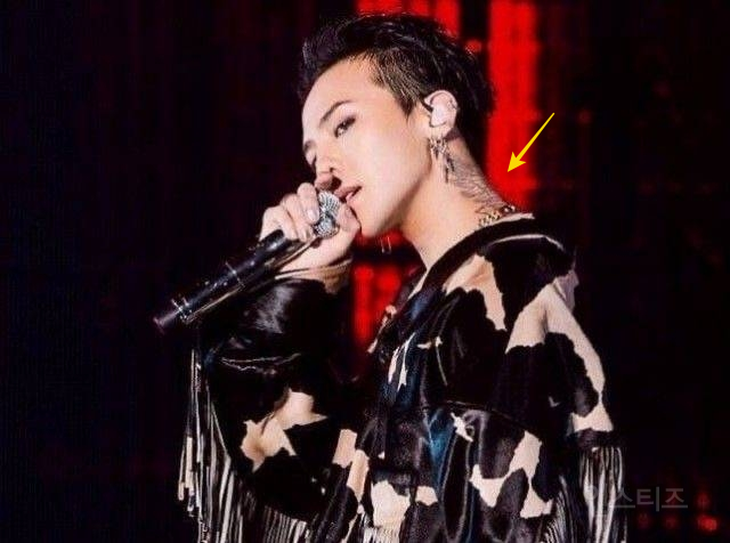 Nam ca sĩ 'sao chép' hình xăm của G Dragon bị chỉ trích - Ảnh 1.