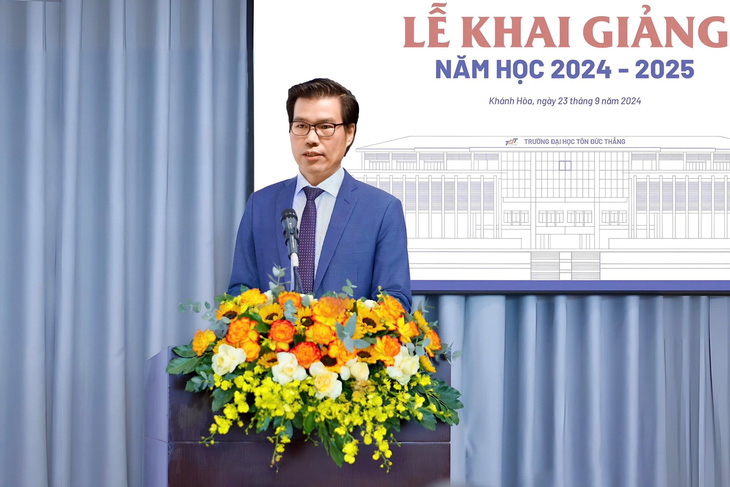 Trường đại học Tôn Đức Thắng, Phân hiệu Khánh Hòa khai giảng năm học mới - Ảnh 1.