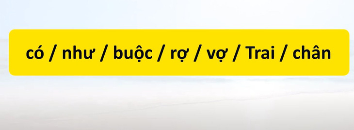 Thử tài tiếng Việt: Sắp xếp các từ sau thành câu có nghĩa (P137) - Ảnh 1.