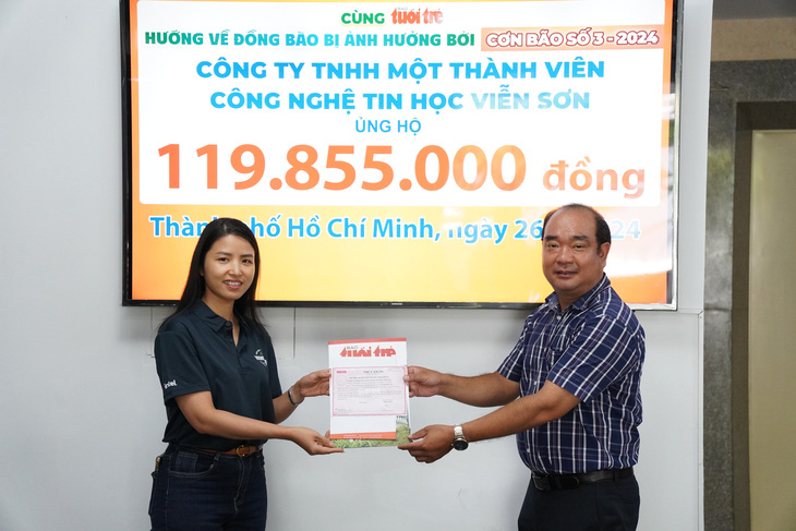 Tin tưởng uy tín Tuổi Trẻ để gửi gắm ủng hộ đồng bào vùng bão lũ - Ảnh 1.