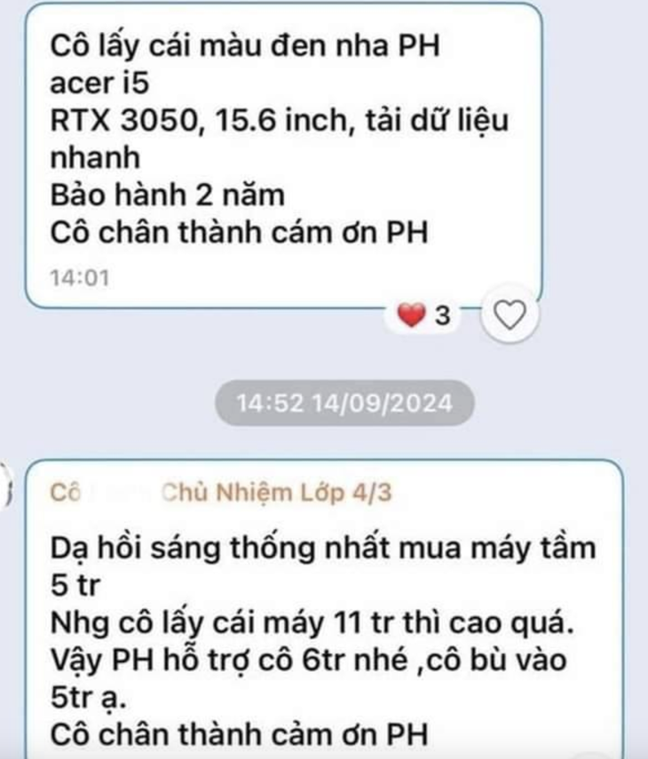 Cô giáo lạ lùng: 'Dỗi hờn' vì phụ huynh không hỗ trợ mua laptop! - Ảnh 1.