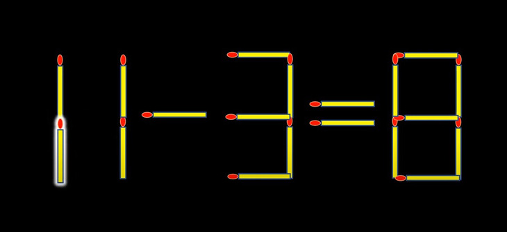 Thử tài IQ: Di chuyển một que diêm để 9-9=1 thành phép tính đúng - Ảnh 1.