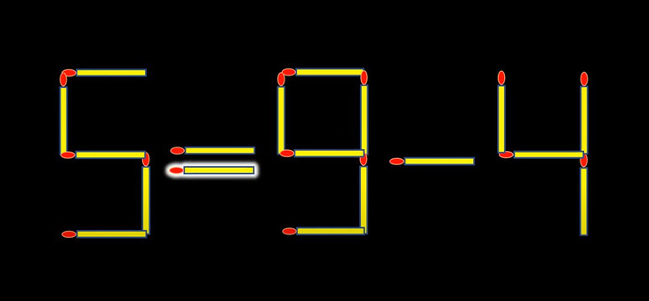 Thử tài IQ: Di chuyển một que diêm để 5-9=4 thành phép tính đúng - Ảnh 1.