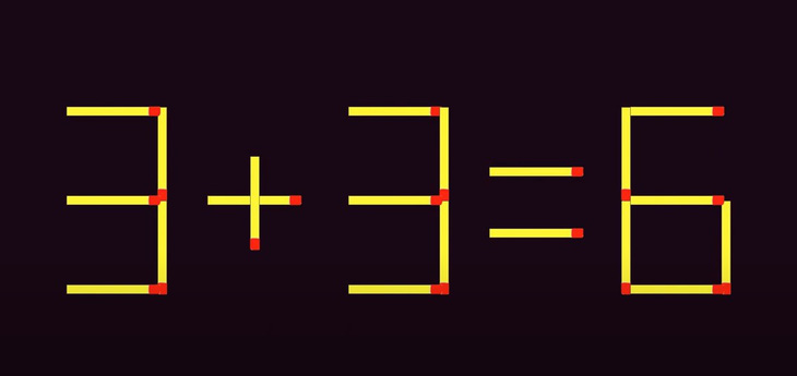 Thử tài IQ: Di chuyển hai que diêm để 5+3=9 thành phép tính đúng - Ảnh 1.