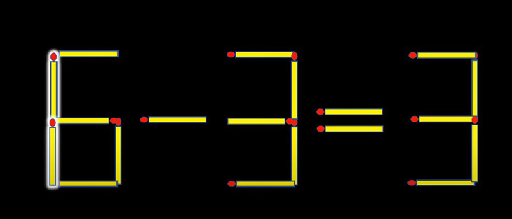 Thử tài IQ: Di chuyển hai que diêm để 3+3=3 thành phép tính đúng - Ảnh 1.