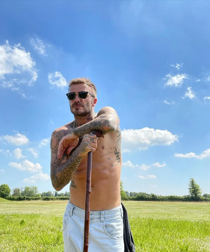 David Beckham gây sốt với sở thích làm vườn - Ảnh 4.