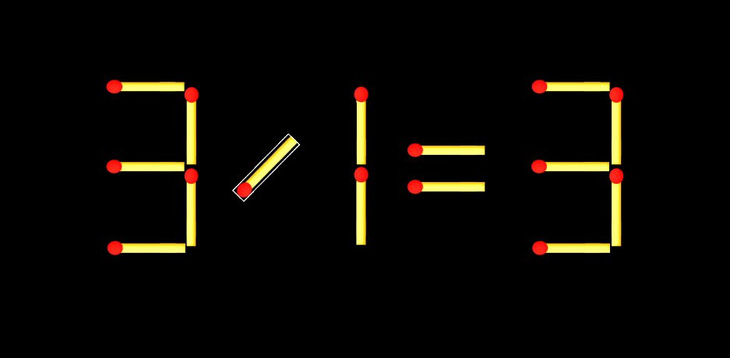 Thử tài IQ: Di chuyển một que diêm để 3-1=3 thành phép tính đúng - Ảnh 1.