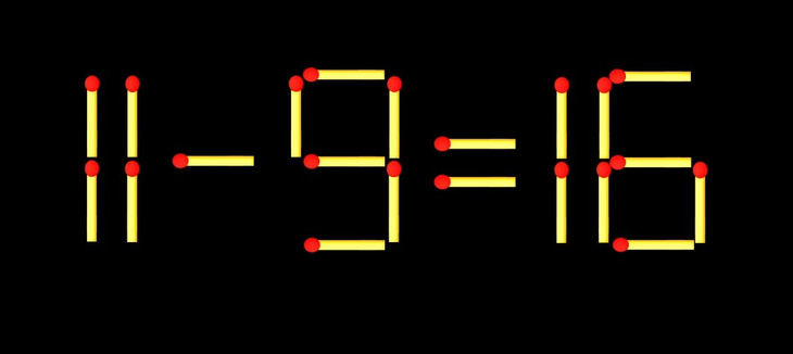 Thử tài IQ: Di chuyển một que diêm để 9+14=11 thành phép tính đúng - Ảnh 2.