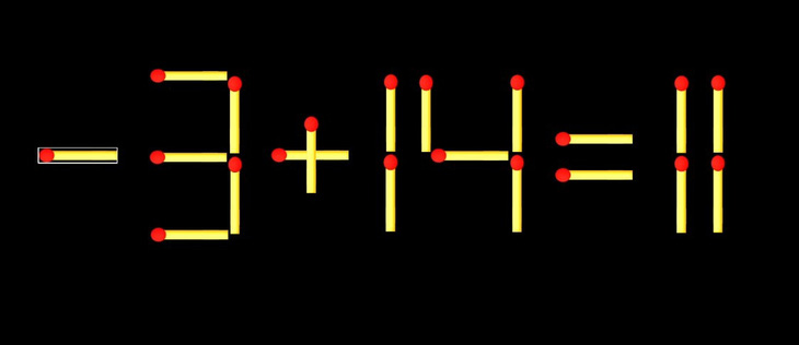 Thử tài IQ: Di chuyển một que diêm để 9+14=11 thành phép tính đúng - Ảnh 1.