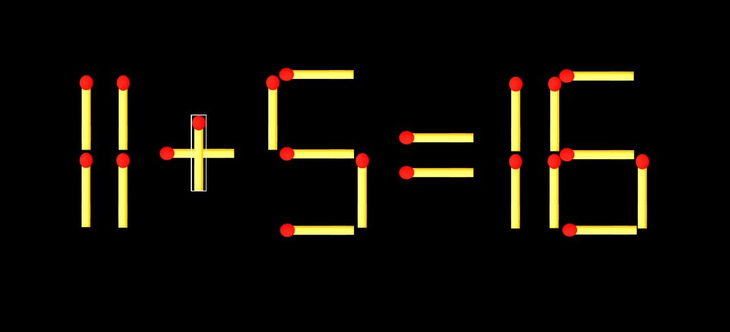 Thử tài IQ: Di chuyển một que diêm để 9+14=11 thành phép tính đúng - Ảnh 1.