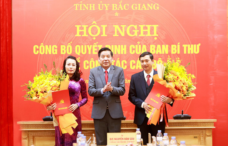 Ban Bí thư chuẩn y các chức danh lãnh đạo mới ở Bắc Giang - Ảnh 1.