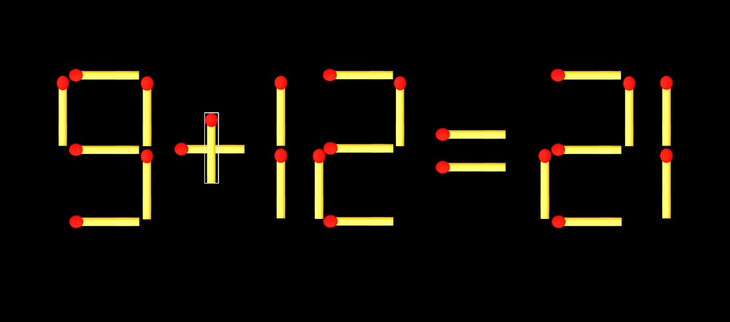 Thử tài IQ: Di chuyển một que diêm để 6+11=6 thành phép tính đúng - Ảnh 1.