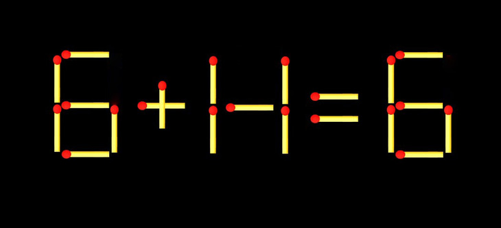 Thử tài IQ: Di chuyển một que diêm để 6+17=6 thành phép tính đúng - Ảnh 1.