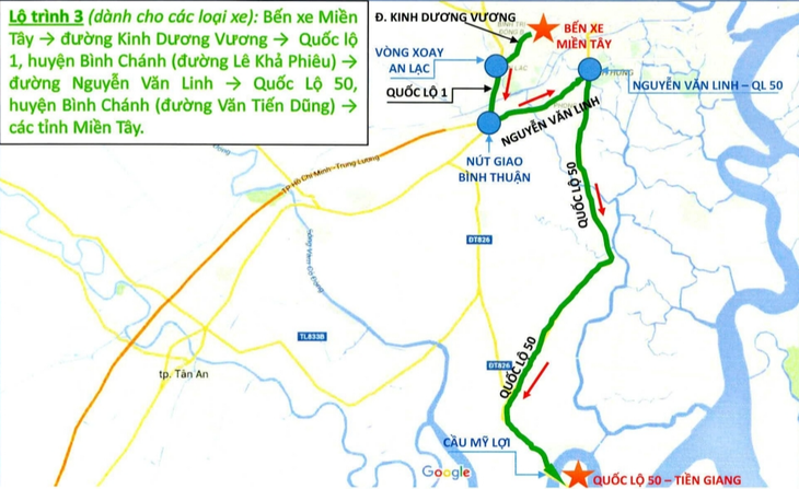Sơ đồ đường về các tỉnh miền Tây dịp Tết, né kẹt xe qua cao tốc Bến Lức - Long Thành - Ảnh 5.