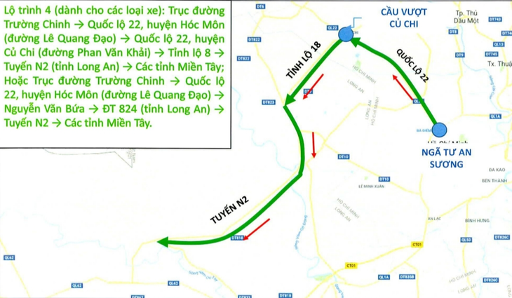 Sơ đồ né kẹt xe qua cao tốc Bến Lức - Long Thành, giúp về miền Tây dịp Tết nhanh hơn - Ảnh 6.