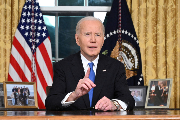 Ông Biden phát biểu lần cuối trước khi rời Nhà Trắng - Ảnh 1.