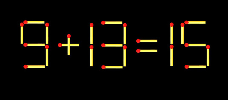 Thử tài IQ: Di chuyển một que diêm để 4+8=1 thành phép tính đúng - Ảnh 2.