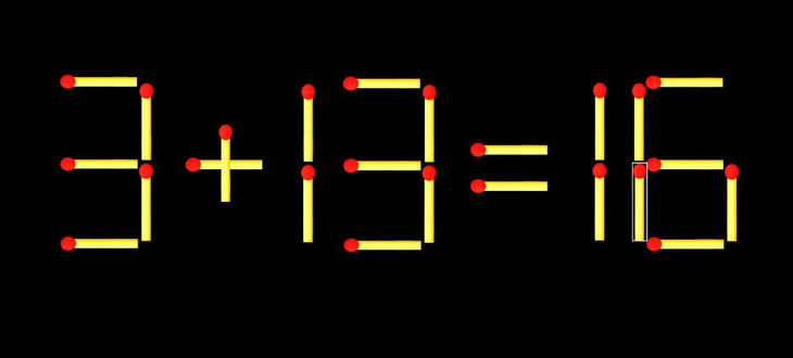 Thử tài IQ: Di chuyển một que diêm để 4+8=1 thành phép tính đúng - Ảnh 1.