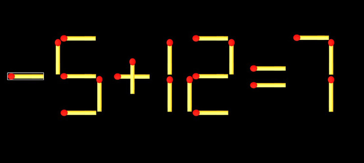 Thử tài IQ: Di chuyển một que diêm để 6+12=7 thành phép tính đúng - Ảnh 1.