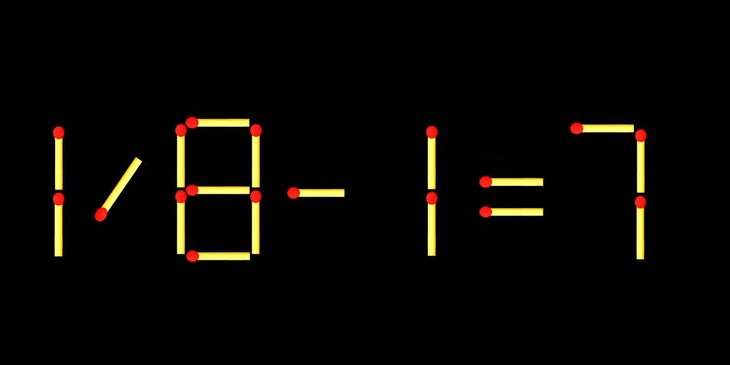 Thử tài IQ: Di chuyển một que diêm để 18-7=7 thành phép tính đúng - Ảnh 1.