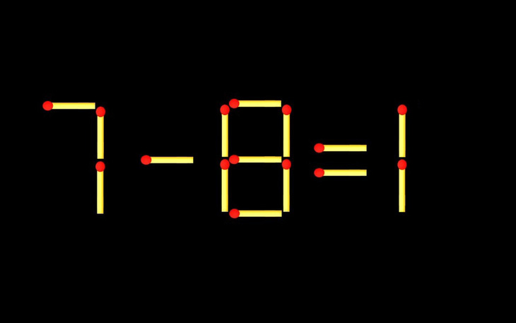 Thử tài IQ: Di chuyển một que diêm để 3-8=5 thành phép tính đúng - Ảnh 1.