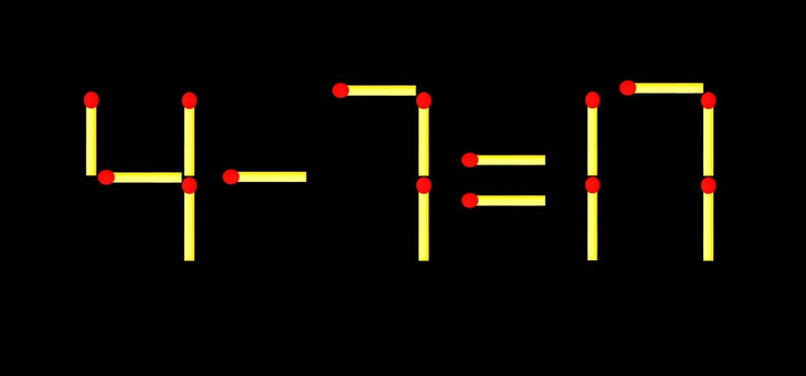 Thử tài IQ: Di chuyển một que diêm để 9+11=7 thành phép tính đúng - Ảnh 2.