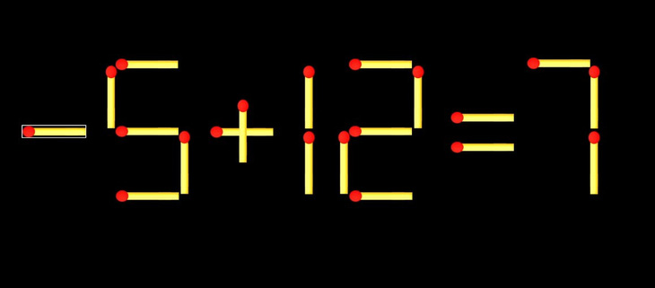 Thử tài IQ: Di chuyển một que diêm để 6+12=7 thành phép tính đúng - Ảnh 1.